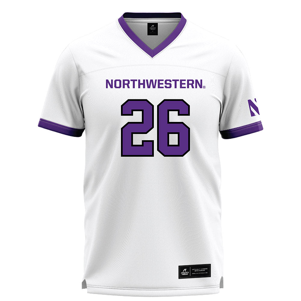 Northwestern - NCAA Women's Lacrosse : Bricin Mahoney - White Lacrosse Jersey -0