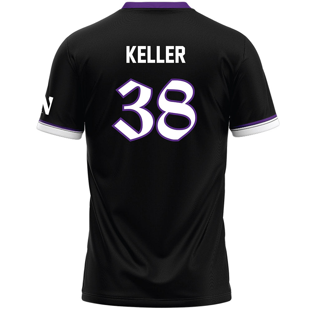 Northwestern - NCAA Women's Lacrosse : Kate Keller - Black Lacrosse Jersey -1
