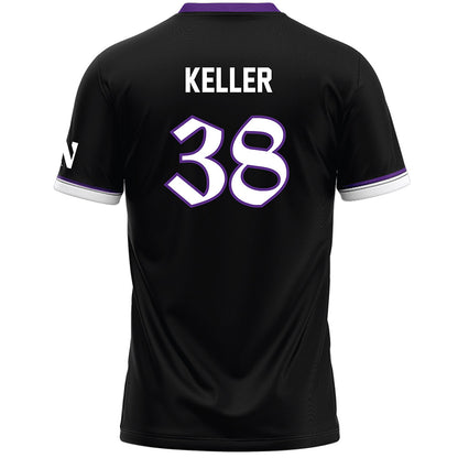 Northwestern - NCAA Women's Lacrosse : Kate Keller - Black Lacrosse Jersey -1