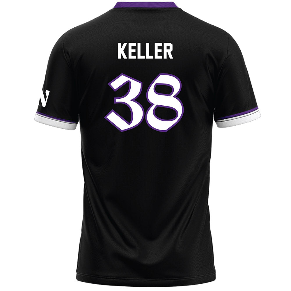 Northwestern - NCAA Women's Lacrosse : Kate Keller - Black Lacrosse Jersey -1