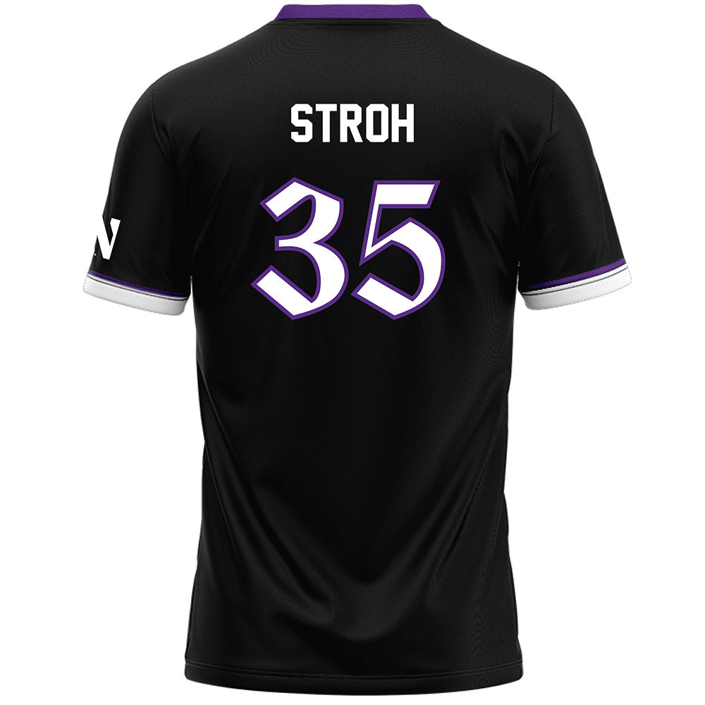 Northwestern - NCAA Women's Lacrosse : Brooke Stroh - Black Lacrosse Jersey -1