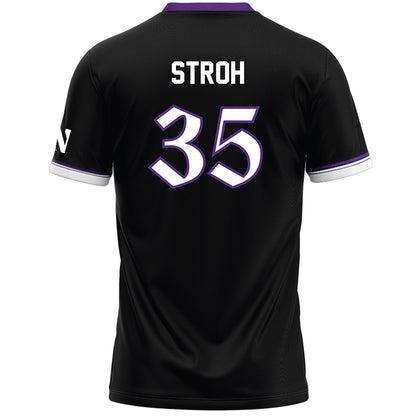 Northwestern - NCAA Women's Lacrosse : Brooke Stroh - Black Lacrosse Jersey -1
