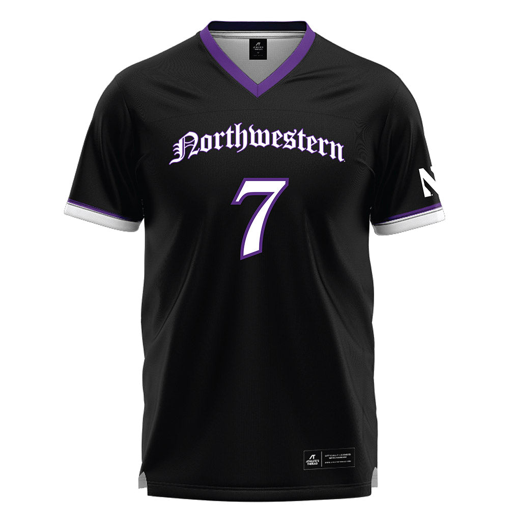 Northwestern - NCAA Women's Lacrosse : Lauren Archer - Black Lacrosse Jersey