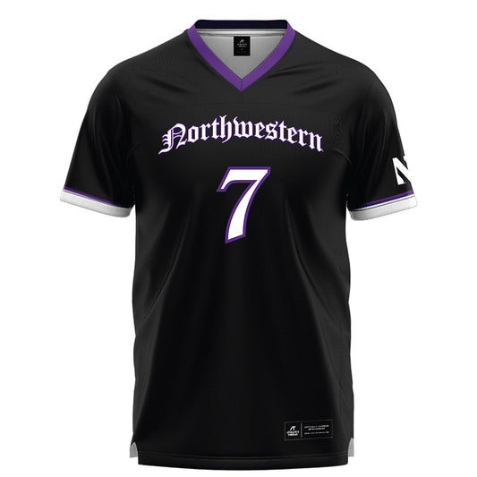 Northwestern - NCAA Women's Lacrosse : Lauren Archer - Black Lacrosse Jersey