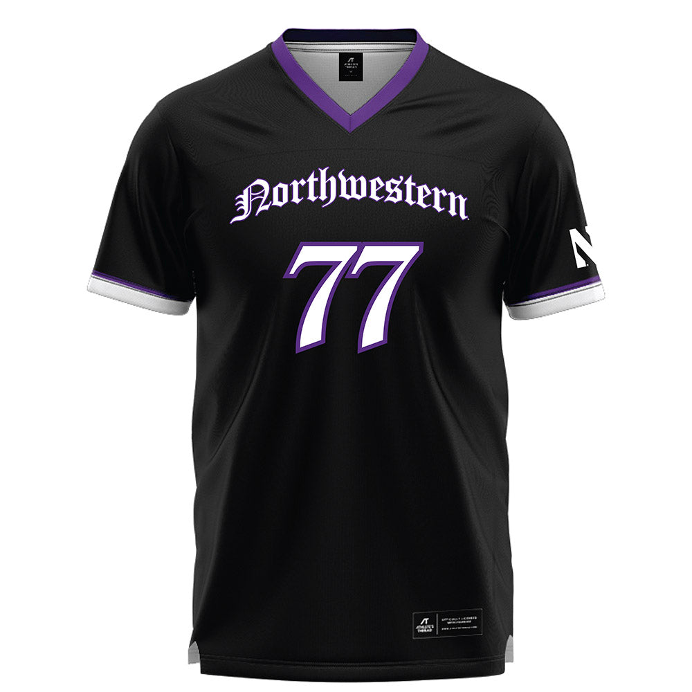 Northwestern - NCAA Women's Lacrosse : Talia Reading - Black Lacrosse Jersey