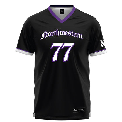 Northwestern - NCAA Women's Lacrosse : Talia Reading - Black Lacrosse Jersey