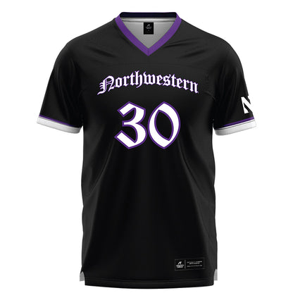 Northwestern - NCAA Women's Lacrosse : Noel Cumberland - Black Lacrosse Jersey