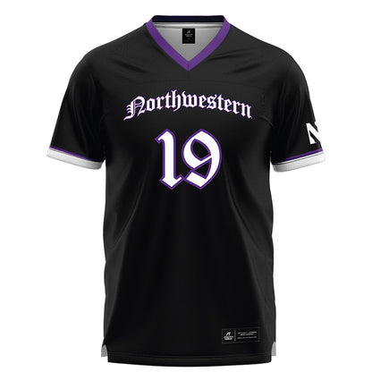 Northwestern - NCAA Women's Lacrosse : Sienna Connolly - Black Lacrosse Jersey -0