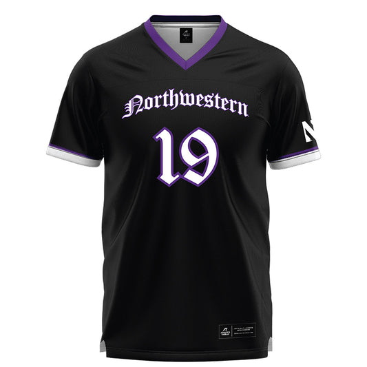 Northwestern - NCAA Women's Lacrosse : Sienna Connolly - Black Lacrosse Jersey -0