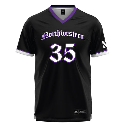 Northwestern - NCAA Women's Lacrosse : Brooke Stroh - Black Lacrosse Jersey -0