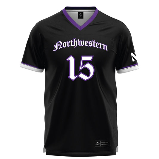 Northwestern - NCAA Women's Lacrosse : Kathryn Welch - Black Lacrosse Jersey
