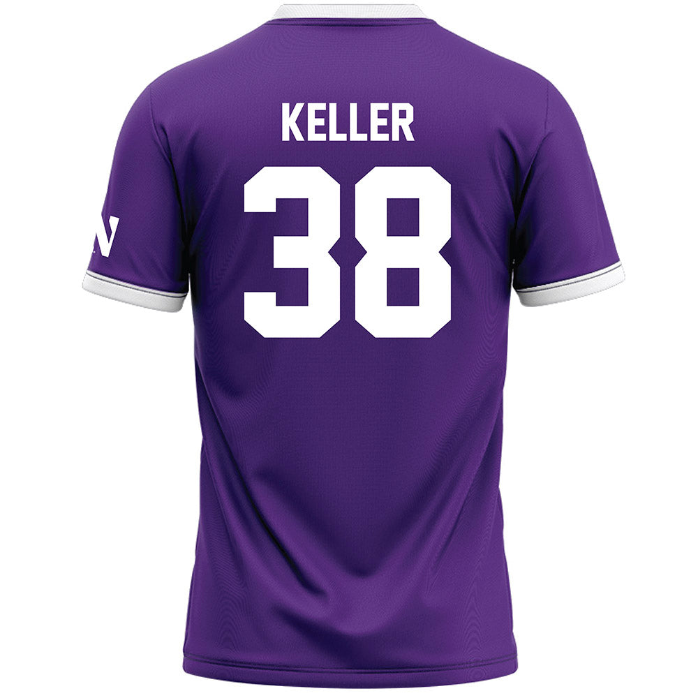 Northwestern - NCAA Women's Lacrosse : Kate Keller - Purple Lacrosse Jersey -1