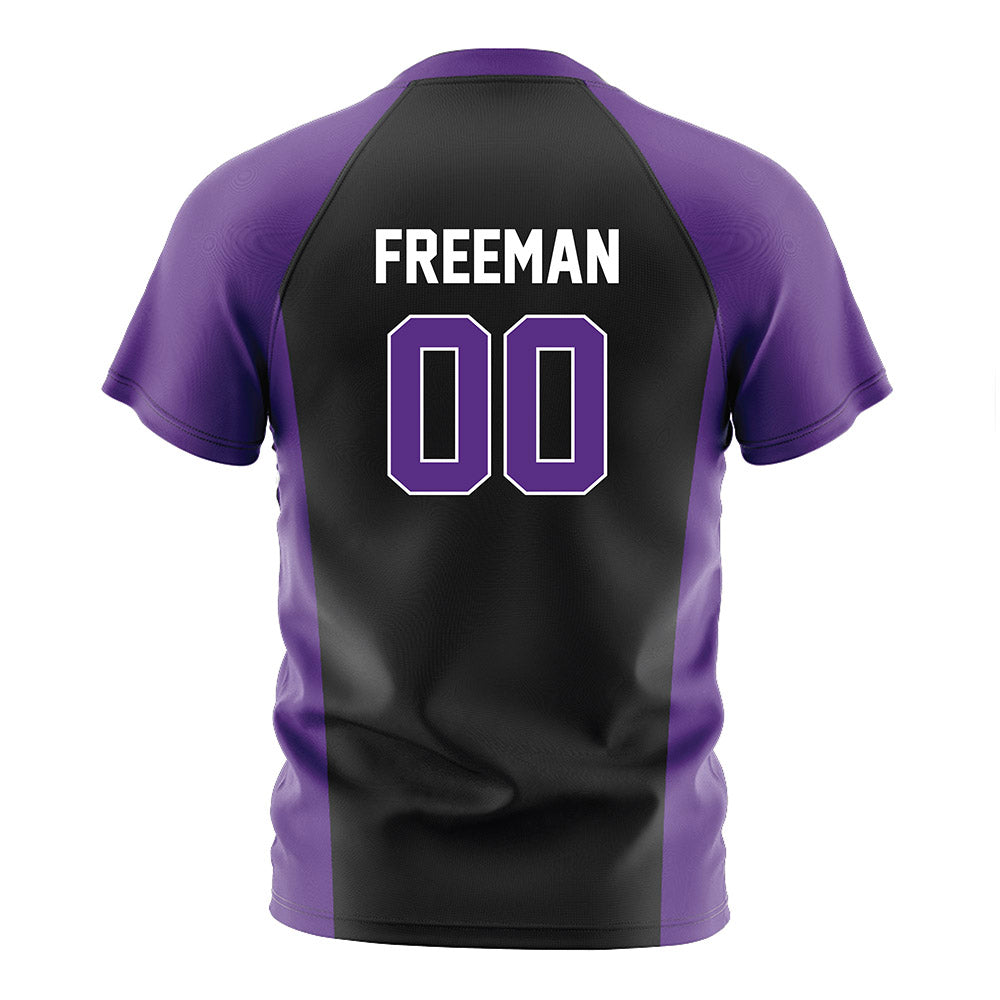 Northwestern - NCAA Women's Soccer : Camryn Freeman - Black Soccer Jersey-1