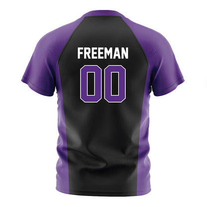 Northwestern - NCAA Women's Soccer : Camryn Freeman - Black Soccer Jersey-1
