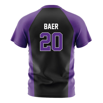 Northwestern - NCAA Men's Soccer : Gavin Baer - Black Soccer Jersey-1