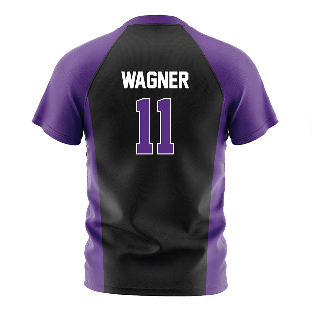 Northwestern - NCAA Women's Soccer : Keira Wagner - Black Soccer Jersey-1