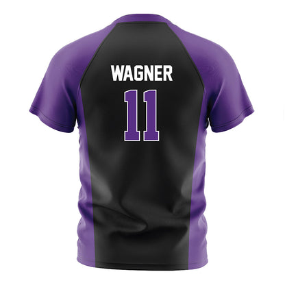 Northwestern - NCAA Women's Soccer : Keira Wagner - Black Soccer Jersey-1