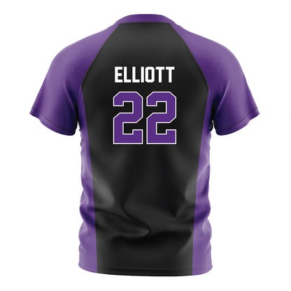 Northwestern - NCAA Women's Soccer : Olivia Elliott - Black Soccer Jersey-1