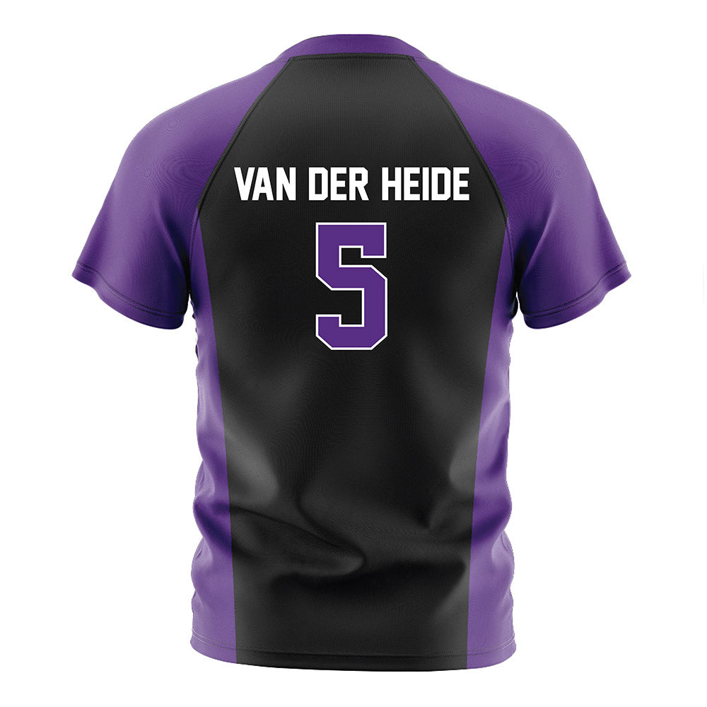 Northwestern - NCAA Men's Soccer : Dimas Van der Heide - Black Soccer Jersey-1