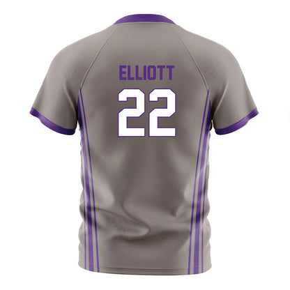 Northwestern - NCAA Women's Soccer : Olivia Elliott - Gray Soccer Jersey-1