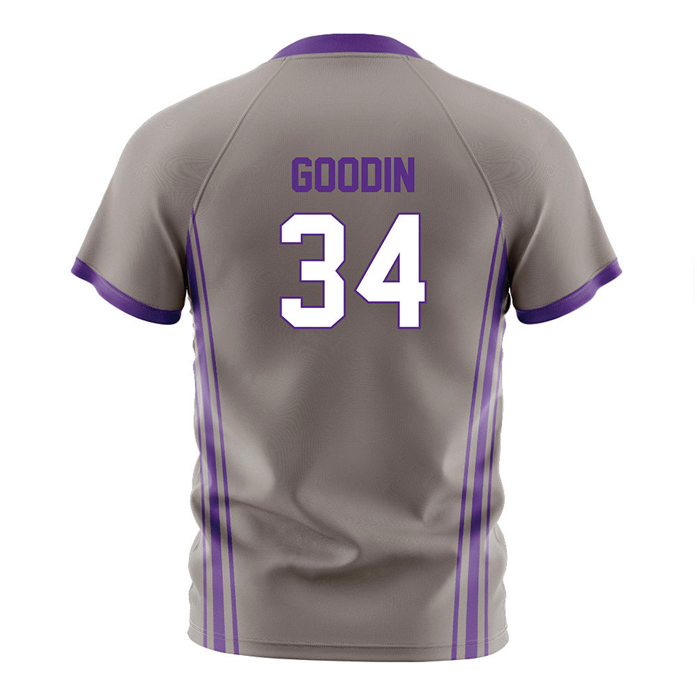 Northwestern - NCAA Women's Soccer : Ava Goodin - Gray Soccer Jersey-1