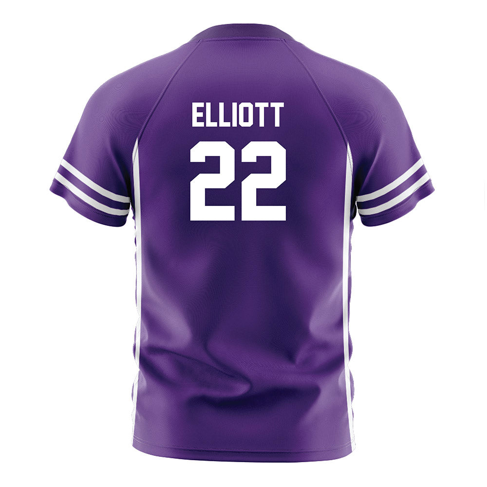 Northwestern - NCAA Women's Soccer : Olivia Elliott - Purple Soccer Jersey-1