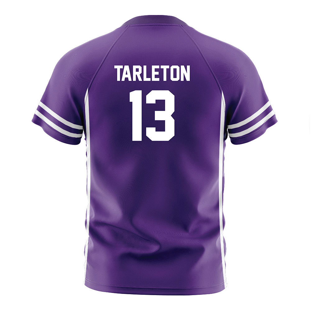Northwestern - NCAA Men's Soccer : Baraka Tarleton - Purple Soccer Jersey-1