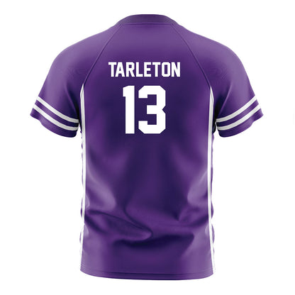 Northwestern - NCAA Men's Soccer : Baraka Tarleton - Purple Soccer Jersey-1