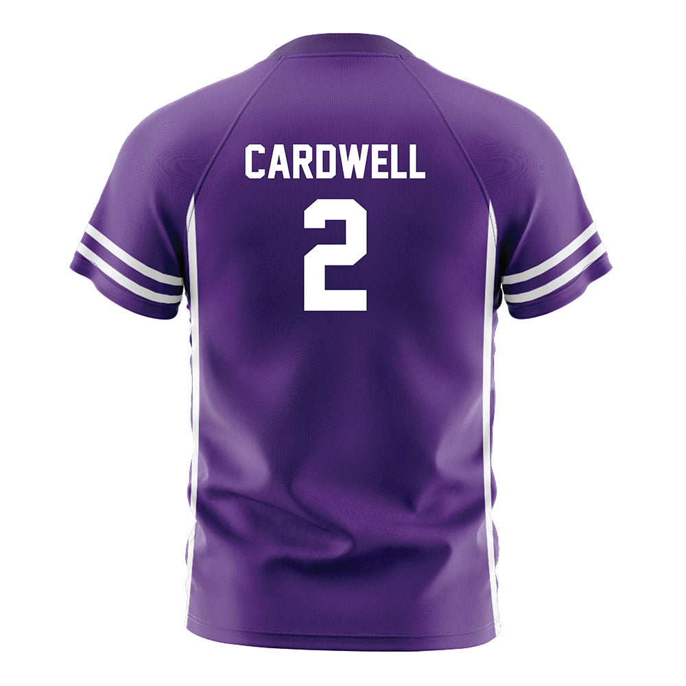 Northwestern - NCAA Women's Soccer : Elizabeth Cardwell - Purple Soccer Jersey-1