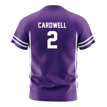 Northwestern - NCAA Women's Soccer : Elizabeth Cardwell - Purple Soccer Jersey-1