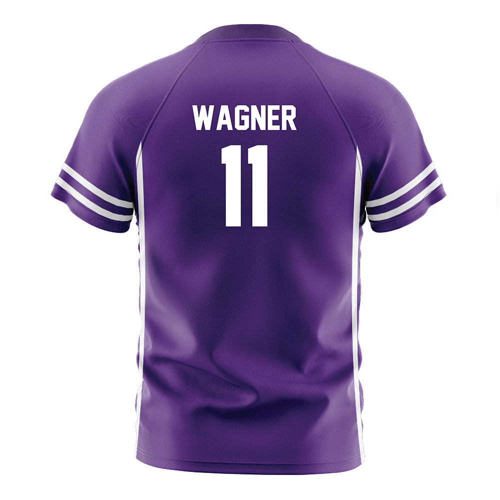 Northwestern - NCAA Women's Soccer : Keira Wagner - Purple Soccer Jersey-1