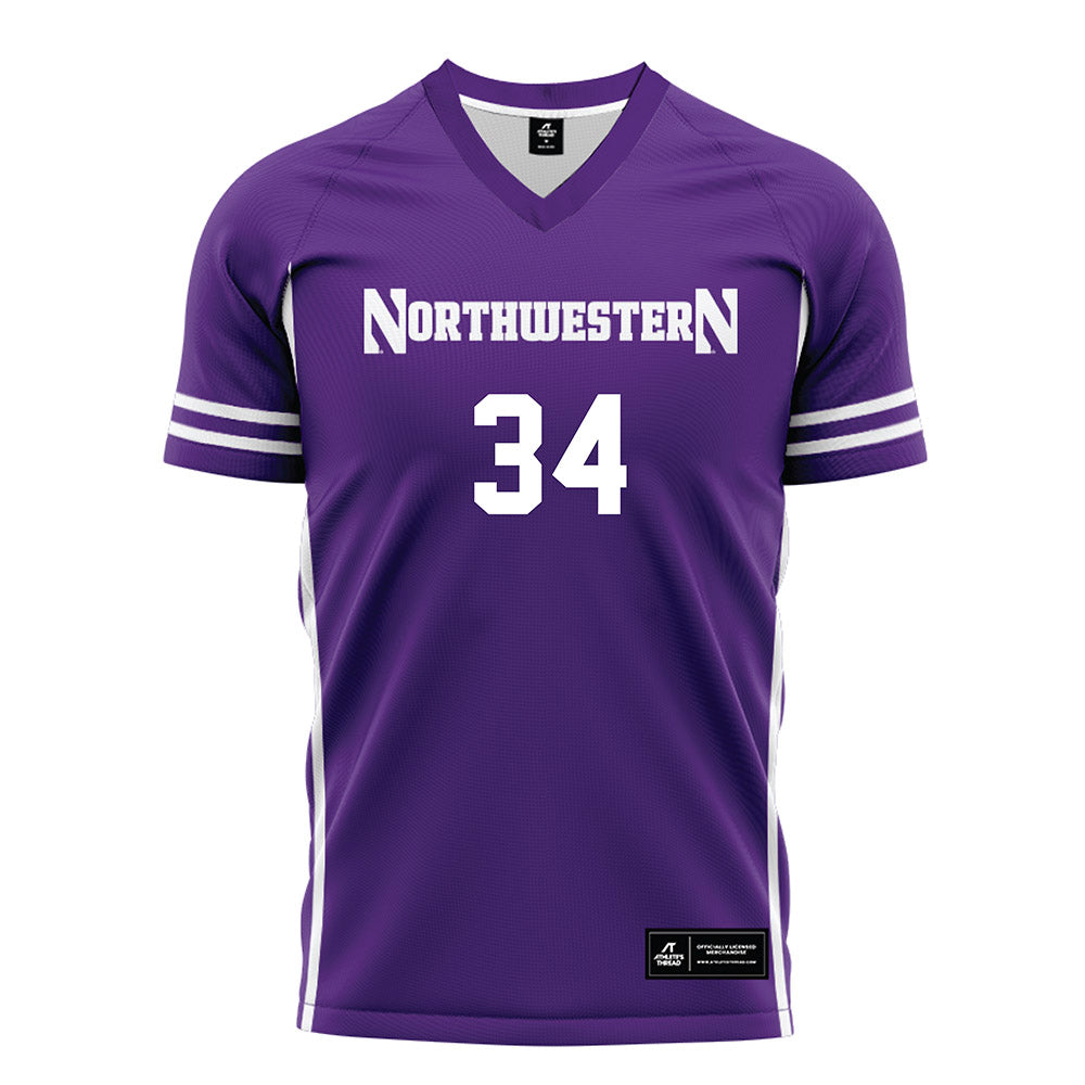 Northwestern - NCAA Women's Soccer : Ava Goodin - Purple Soccer Jersey-0