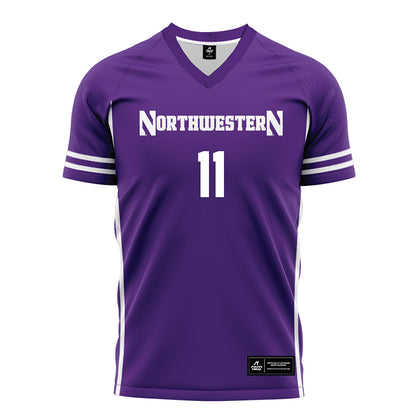 Northwestern - NCAA Women's Soccer : Keira Wagner - Purple Soccer Jersey-0