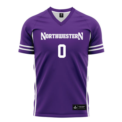 Northwestern - NCAA Men's Soccer : Gino Cervoni - Purple Soccer Jersey-0