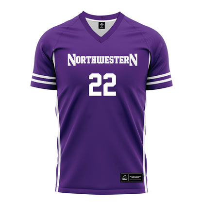 Northwestern - NCAA Women's Soccer : Olivia Elliott - Purple Soccer Jersey-0