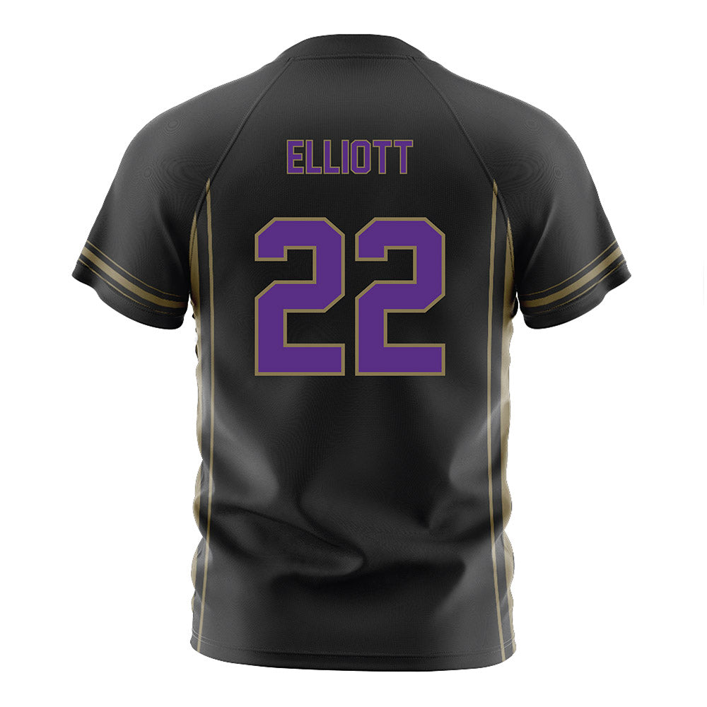 Northwestern - NCAA Women's Soccer : Olivia Elliott - Black Soccer Jersey-1
