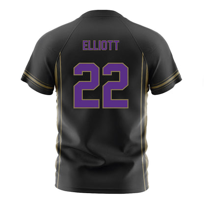 Northwestern - NCAA Women's Soccer : Olivia Elliott - Black Soccer Jersey-1