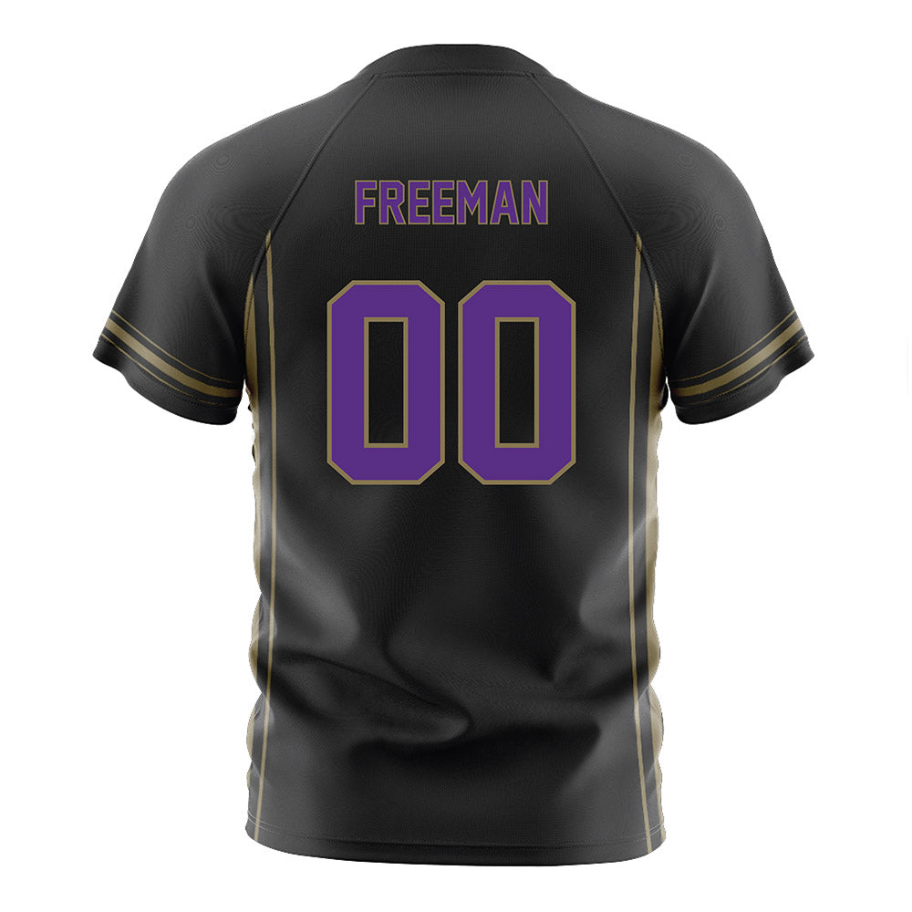 Northwestern - NCAA Women's Soccer : Camryn Freeman - Black Soccer Jersey-1