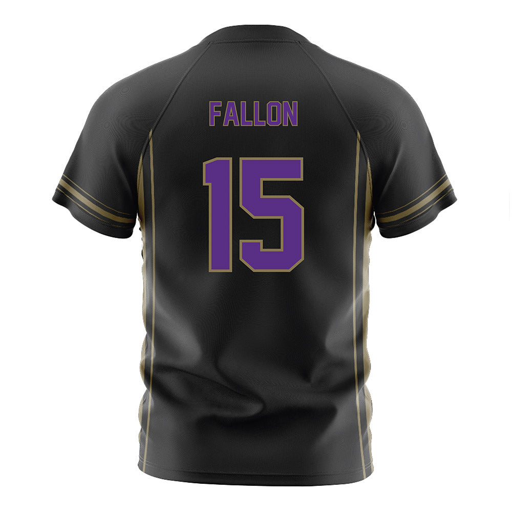 Northwestern - NCAA Women's Soccer : Alex Fallon - Black Soccer Jersey-1