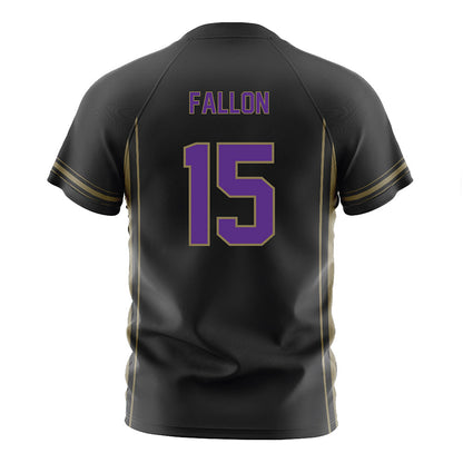 Northwestern - NCAA Women's Soccer : Alex Fallon - Black Soccer Jersey-1