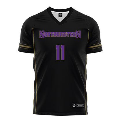 Northwestern - NCAA Women's Soccer : Keira Wagner - Black Soccer Jersey-0