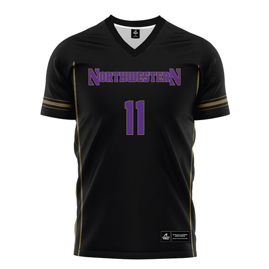 Northwestern - NCAA Women's Soccer : Keira Wagner - Black Soccer Jersey-0