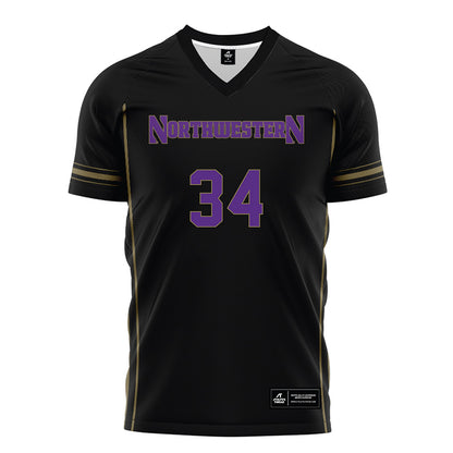 Northwestern - NCAA Women's Soccer : Ava Goodin - Black Soccer Jersey-0