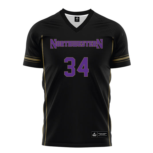 Northwestern - NCAA Women's Soccer : Ava Goodin - Black Soccer Jersey-0