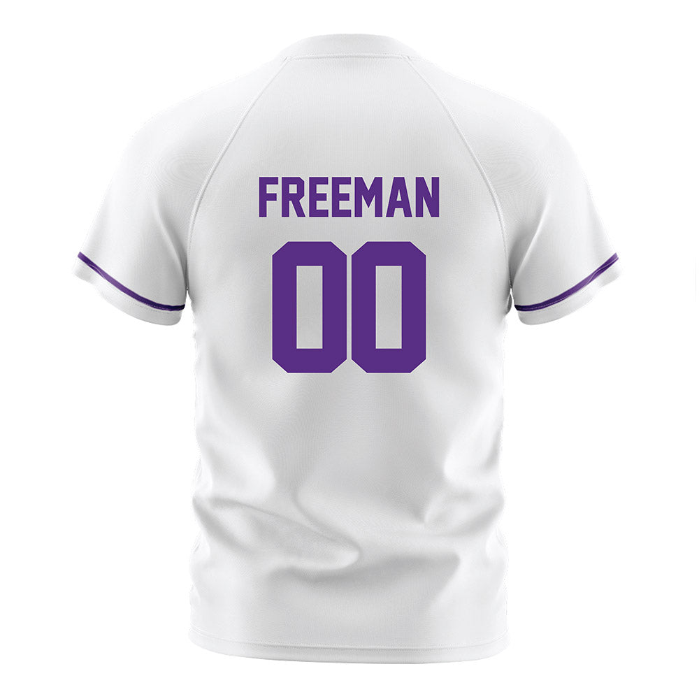 Northwestern - NCAA Women's Soccer : Camryn Freeman - White Soccer Jersey-1