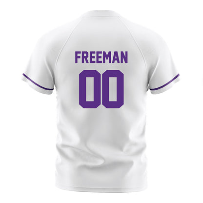 Northwestern - NCAA Women's Soccer : Camryn Freeman - White Soccer Jersey-1