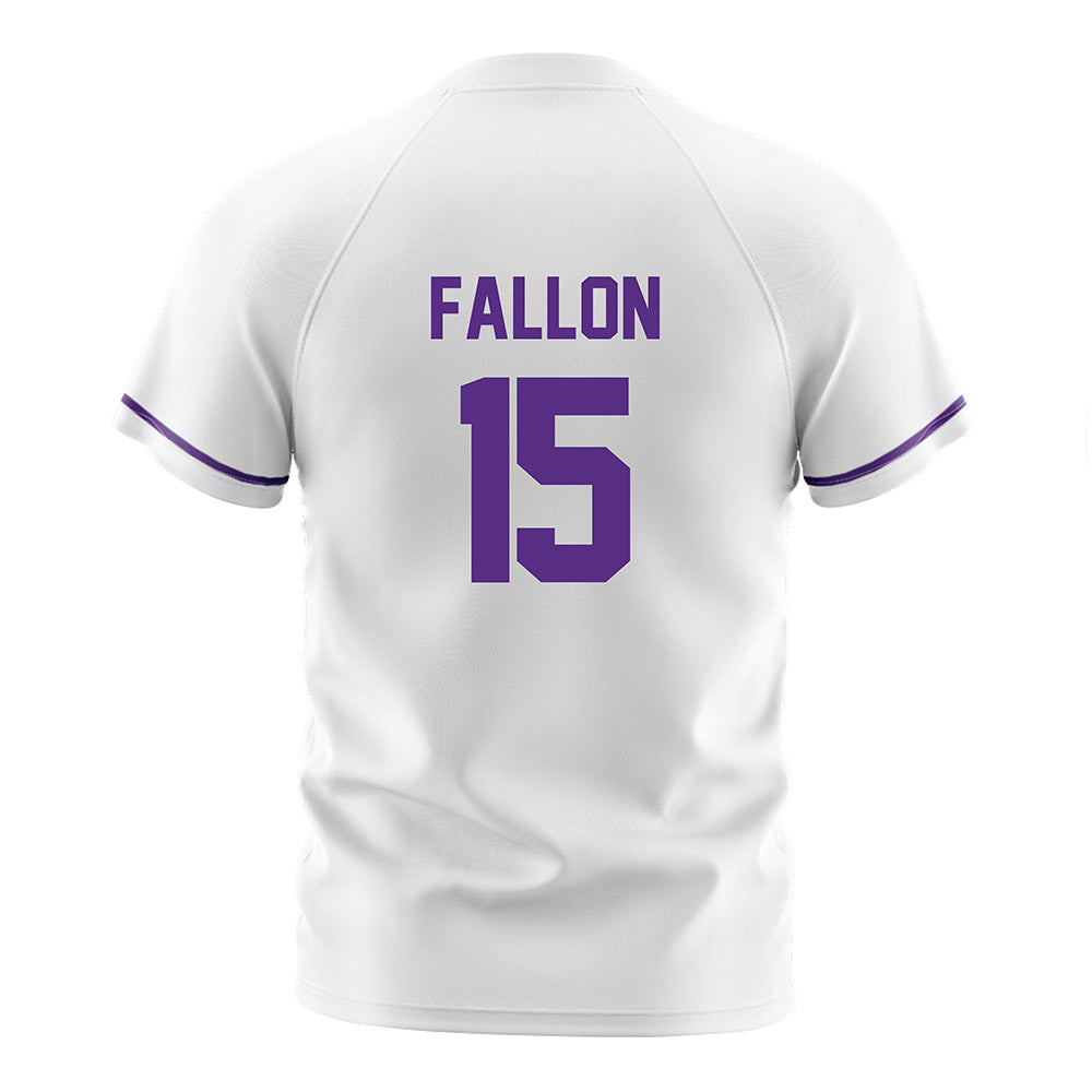 Northwestern - NCAA Women's Soccer : Alex Fallon - White Soccer Jersey-1