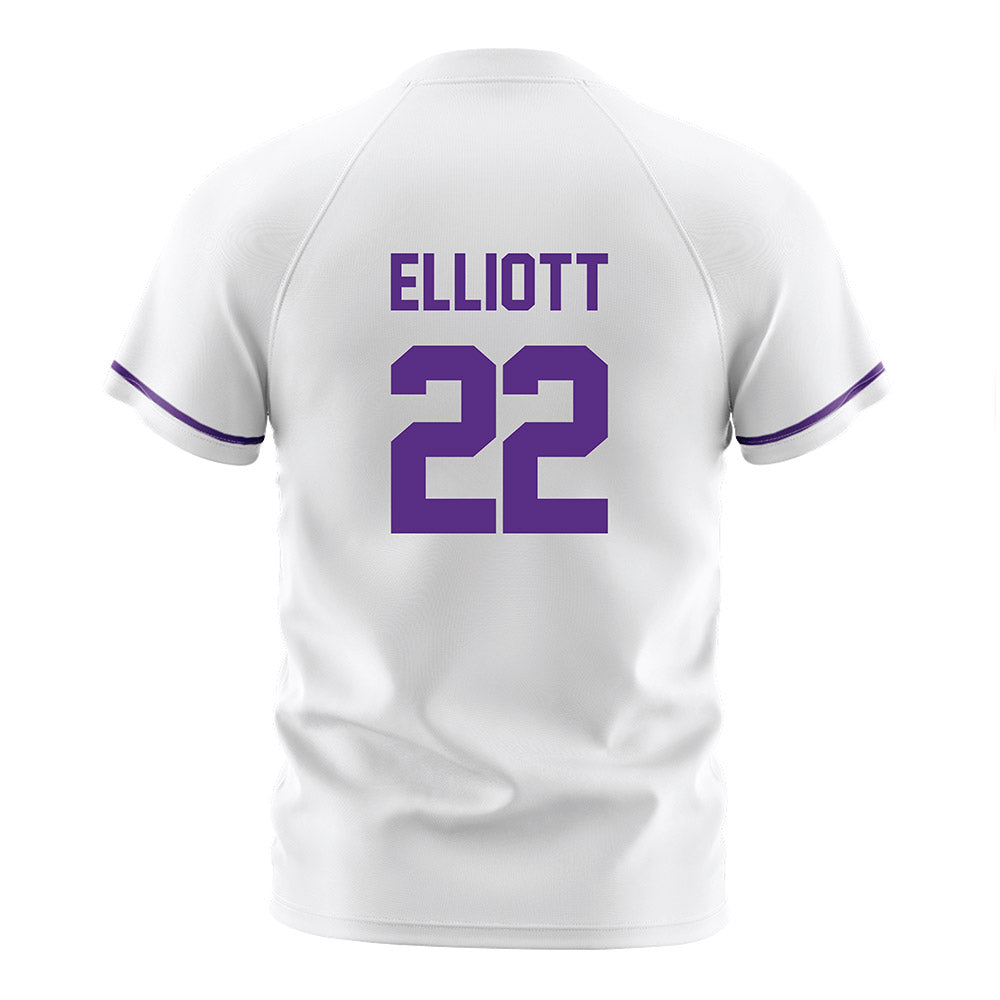 Northwestern - NCAA Women's Soccer : Olivia Elliott - White Soccer Jersey-1