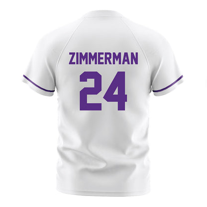 Northwestern - NCAA Women's Soccer : Gwen Zimmerman - White Soccer Jersey-1