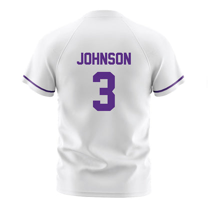 Northwestern - NCAA Men's Soccer : Andrew Johnson - White Soccer Jersey-1